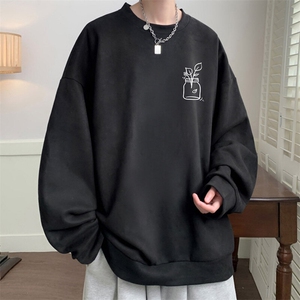 麂皮绒卫衣男大码重磅长袖t恤男JW81430-P35,黄卫衣的六种经典搭配图片