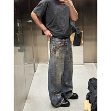 【套图7】903-AK91-特P70【98】S-3XL印花牛仔裤！，男装牛仔裤，星座903