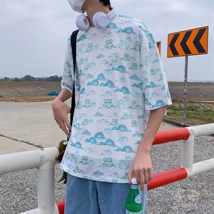 男圆领T恤宽松短袖T612P25图片