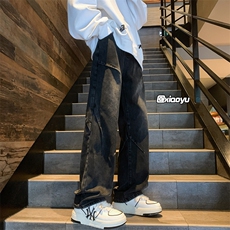XZ616秋季新款复古设计感牛仔裤休闲长裤TY969P65控78，男装牛仔裤，星座512A（原616）