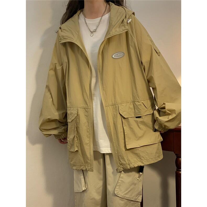 1中性连帽工装大口袋大码M-5XL户外潮牌防晒服男FS77009特P39控78，男装防晒衣，星座226-2