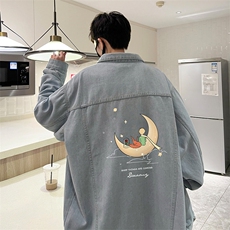 牛仔夹克男大码牛仔外套男茄克NJ77416-P60，男装工装外套，电商A040