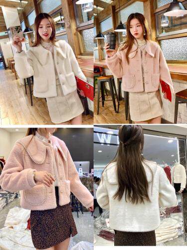 现货冬装黄金貂，毛呢大衣，女装，一浅浅+