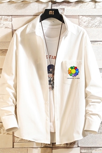 CS15101-P38 长袖衬衫男士大码宽松衬衣男寸衫男寸衣图片