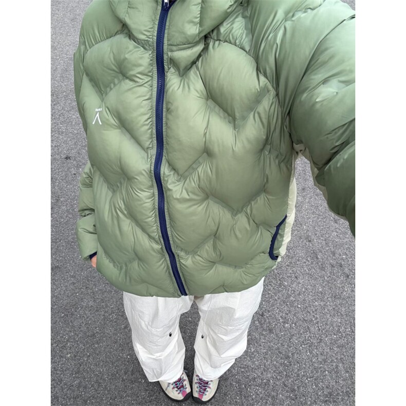 网图冬季新款时尚休闲拼色连帽保暖棉衣外套WT53特P118,男装棉衣,电商C310