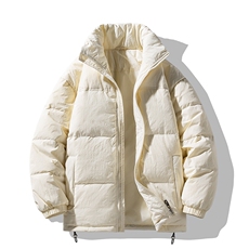 Y9977-P160冬季90绒大码情侣羽绒服（黑色，米白插黑S-6XL），男装羽绒服，星座109