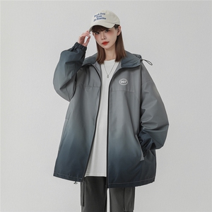 中性风山系防水冲锋衣渐变色夹克女聚酯纤维JK77087P85控128图片