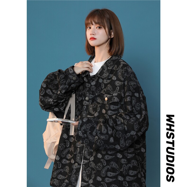 情侣牛仔夹克供货电商抖音直播A158-JK205-P75,女装短外套,电商A158-1