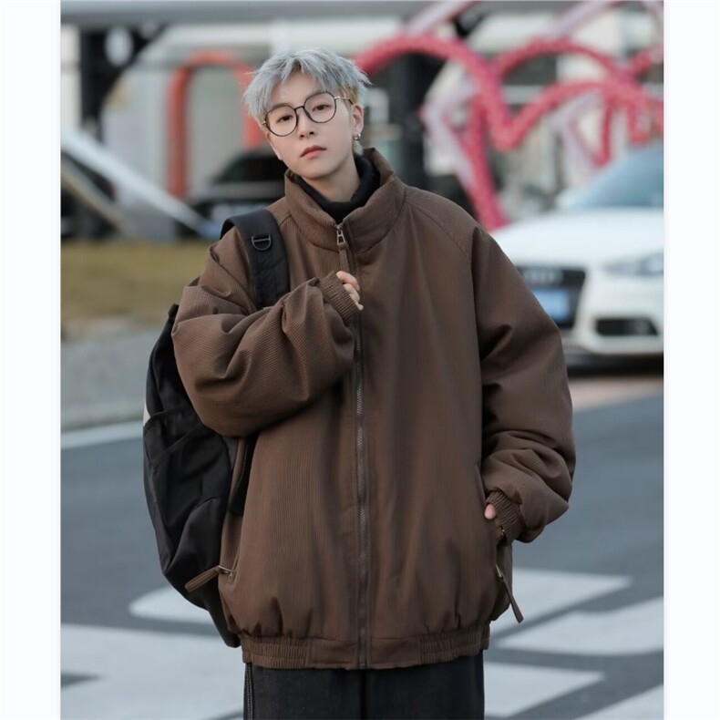 棉服男港风潮流高街帅保暖日系2025冬季ins宽松外套棉衣MF134-P85,男装棉衣,星座412-2
