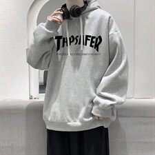 WY2007-P35纯棉连帽卫衣男大码运动帽衫宽松薄外套男，男装卫衣，电商A040