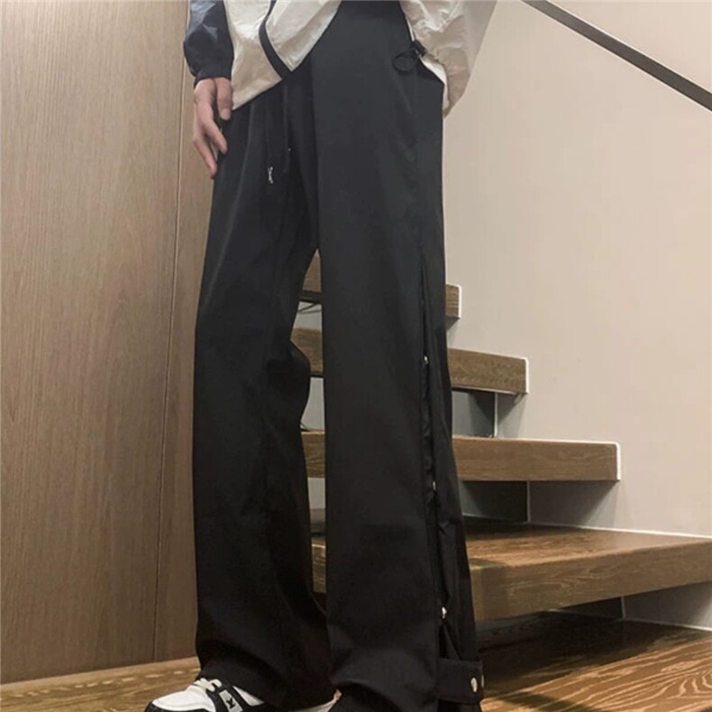 A854-P39冲锋裤男春秋2024美式vibe机能微喇裤子潮牌宽松,男装休闲裤,电商B323A