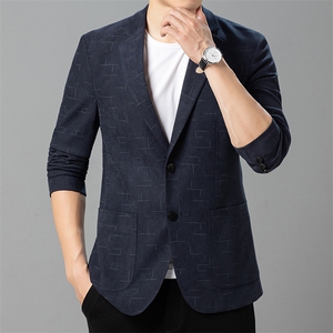西服男秋季潮款休闲商务西服上衣中年男士单西外套ASD95116-P260图片