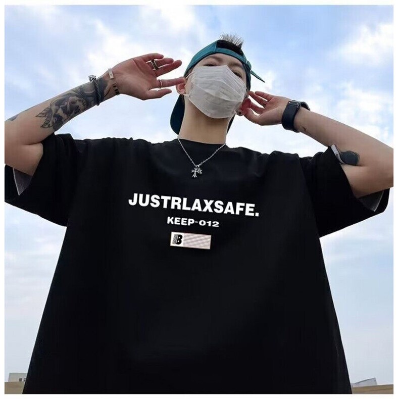网络图现货美式潮牌重磅纯棉设计感百搭印花短袖t恤JB5432-P28,男装T恤,星座715-7
