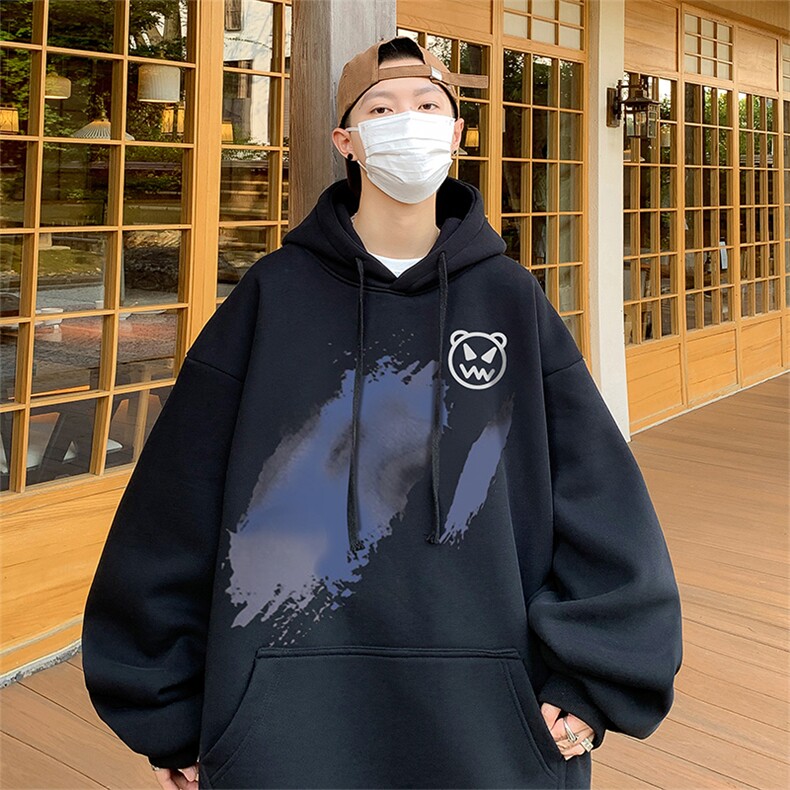直播品质360克重磅美式印花卫衣Y220特P35 同步供应华棉P45特图片