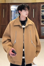 男装呢料夹克2026秋冬季新款毛呢大衣男生外套XZ514-2-F603-P125，男装夹克，星座514-2(原B239)