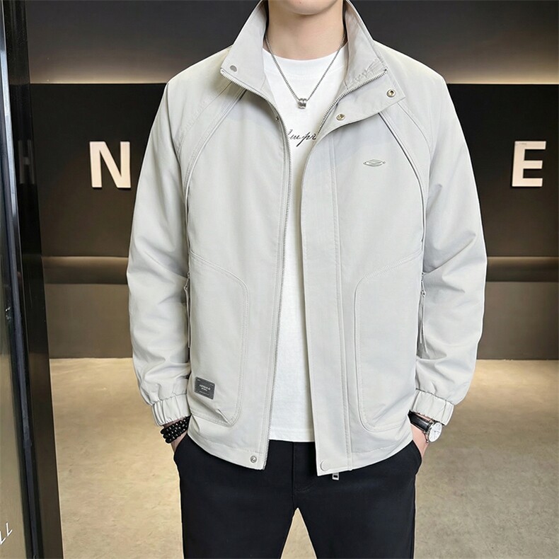店主风新款夹克外套男春秋休闲百搭时尚立领男士夹克S8621-P80,男装夹克,星座310B-3