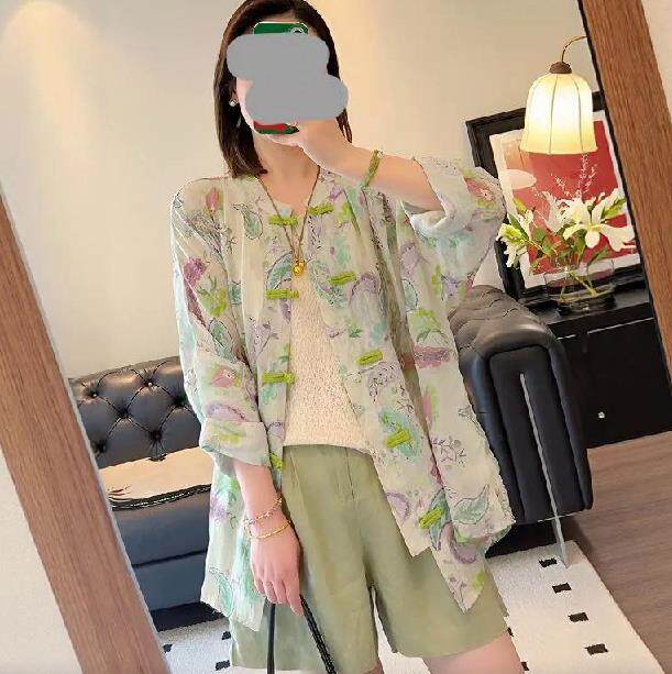 2025新中式复古盘扣潮品套装,女装套装/套裙,雪兔电商全品类