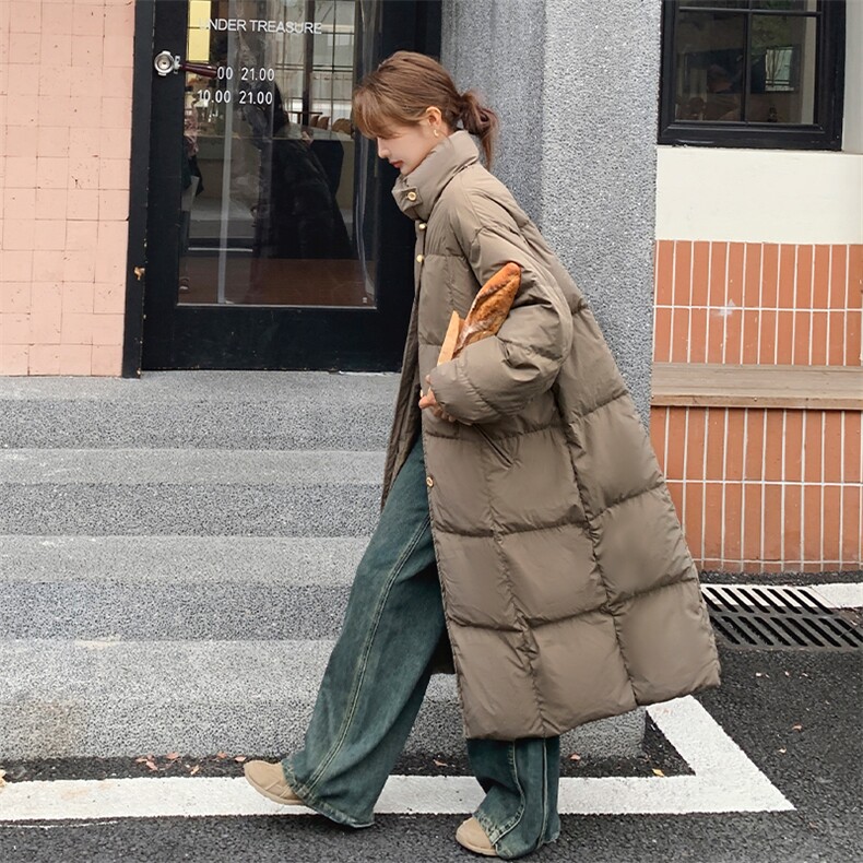 现-货【新款首-发】90%白鸭绒韩版宽松加厚外套1857款-P320-K430,女装羽绒服,浙宝285（原212）