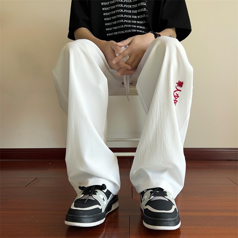 ！供视频！2024夏季新款男士风休闲裤直筒宽松裤BK002特P35图片