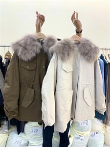 设计感质感大毛领羽绒服,女装羽绒服,Hello Tina