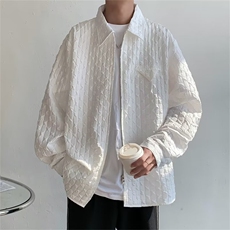 男春秋情侣宽松休闲衬衣C644P46，男装衬衫，星座1116-2