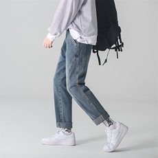 新款春季水洗小脚牛仔裤N719P43，男装牛仔裤，星座1116-2