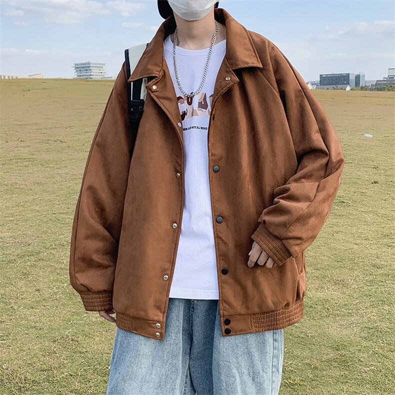 痞帅工装外套男春秋季新款夹克青少年翻领宽松棒球服W077-p55,男装夹克,星座1008