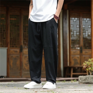 2025夏装新款 汉服 唐装 风冰丝棉麻休闲裤 A057-K381-P45图片