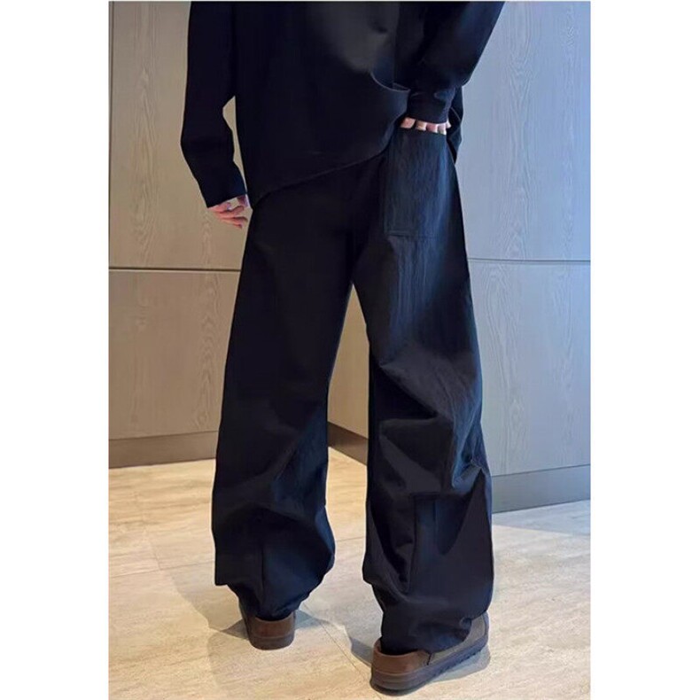 夏季男款直筒潮流弯刀裤子潮牌宽松休闲裤运动高街男KS203，男装休闲裤，星座1116A（原606A-3）