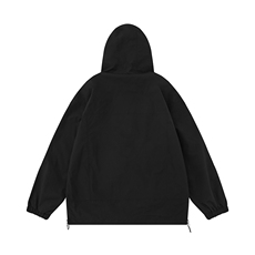 白底23新款秋季时尚百搭宽松字母连帽防水夹克外套F383P65控88，男装夹克，电商A247-1