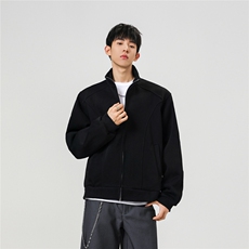 秋冬新款400克重磅立领拼接卫衣WY953-P55K控88，男装卫衣，电商A072
