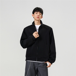 秋冬新款400克重磅立领拼接卫衣WY953-P55K控88图片