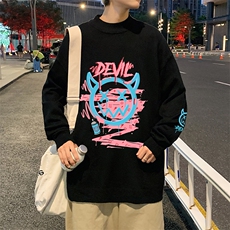 M18178-P45加绒款-P65半高领毛衣男士大码针织衫男毛线衣男，男装针织衫/毛衣，电商A040
