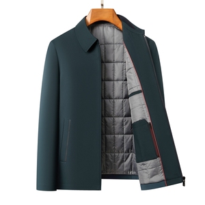 冬季棉衣中老年行政夹克翻领高品质棉服男士商务休闲外套M113-P92图片