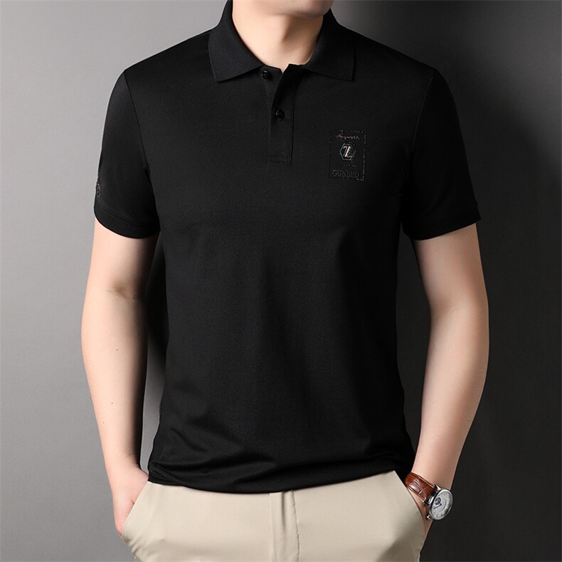 夏季Polo衫纯棉商务休闲男装短袖t恤宽松翻领半袖体恤HP88310-P60,男装Polo衫,星座1105-3