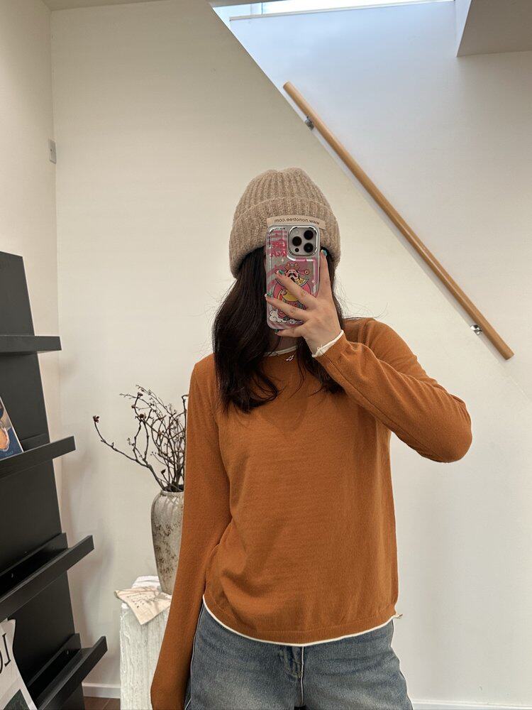 2025年秋季新款女士百搭针织衫，女装针织衫/毛衣，沐策羊绒