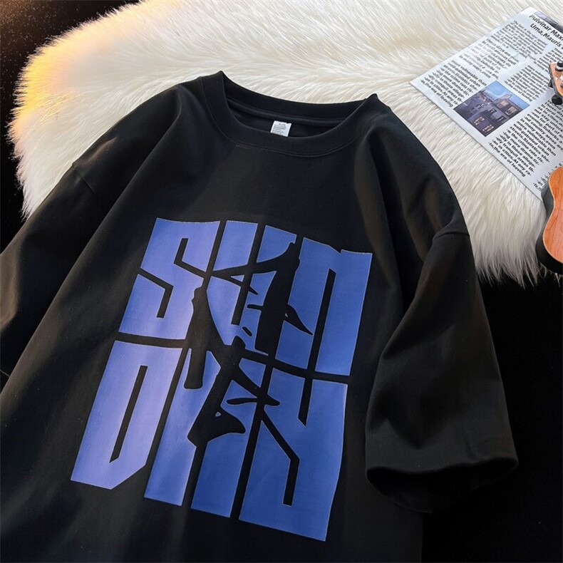 数据款220克纯棉短袖男大码潮牌印花半袖T恤特批18货号T412，男装T恤，星座617B