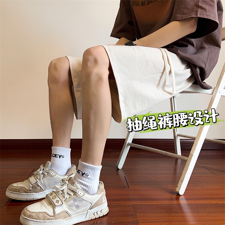 夏季短裤男宽松潮流港风百搭五分裤运动短裤CK2413-P20图片