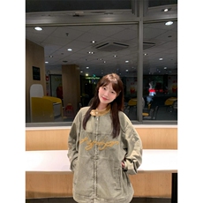 【有货】cleanfit刺绣牛仔外套男高级感痞帅夹克JK8635HH-特P85，男装夹克，星座1007（原301D）