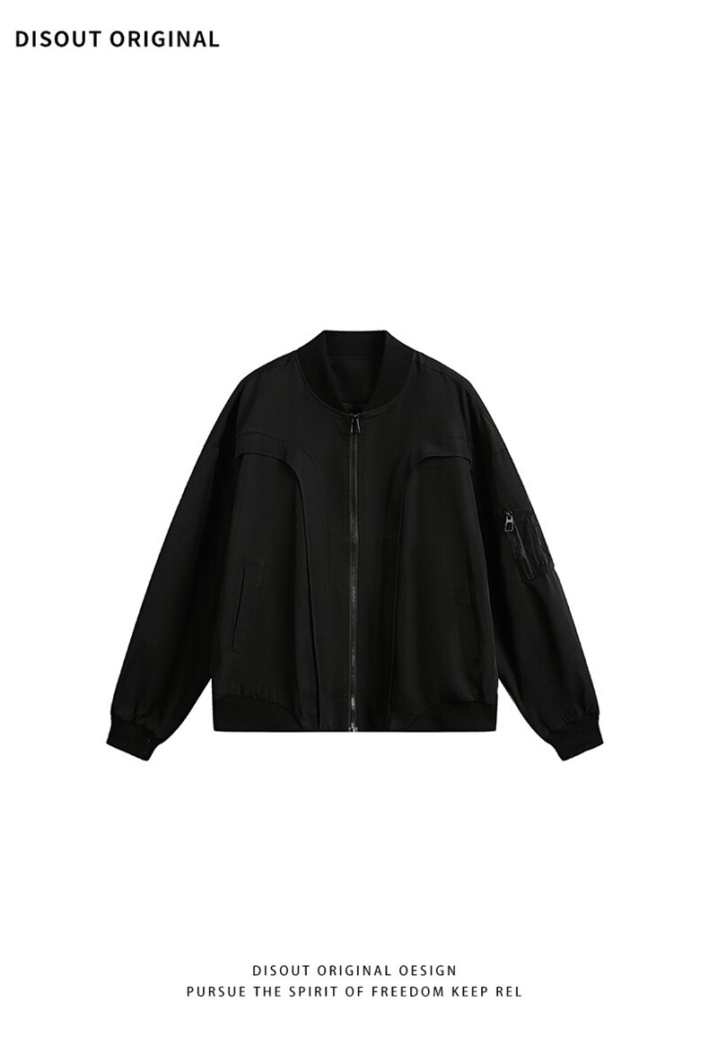 特P75无差价新款时尚美式复古春飞行服外套HJ5752-日系白底,女装短外套,电商A003