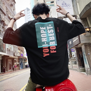夏季短袖T恤男潮流休闲百搭青少年男士上衣服潮Tee DS341TP25图片