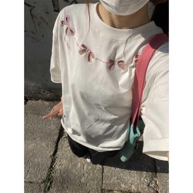 镂空绣花纯棉230克短袖ZX0204-P30图片