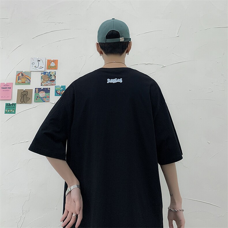 高品质~220G###夏季新款短袖T恤港风大码T106-P25控39,男装T恤,电商A161-2