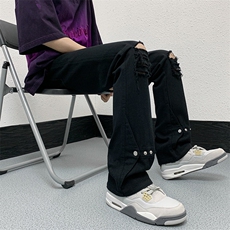 夏季美式高街破洞铆钉牛仔裤货号K750P60，男装牛仔裤，电商A063