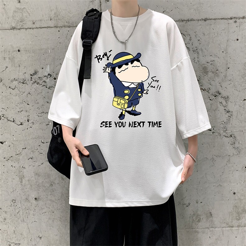 Q11240-P30春夏季七分袖t恤男大码五分袖男短袖中袖大皂风，男装T恤，电商A040