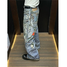 【套图5】903-AK91-特P70【98】S-3XL印花牛仔裤！3，男装牛仔裤，星座903