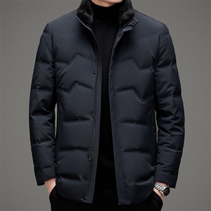 2023冬季新款立领羽绒服中年男士白鸭绒90%羽绒外套MSNA2125-P390图片