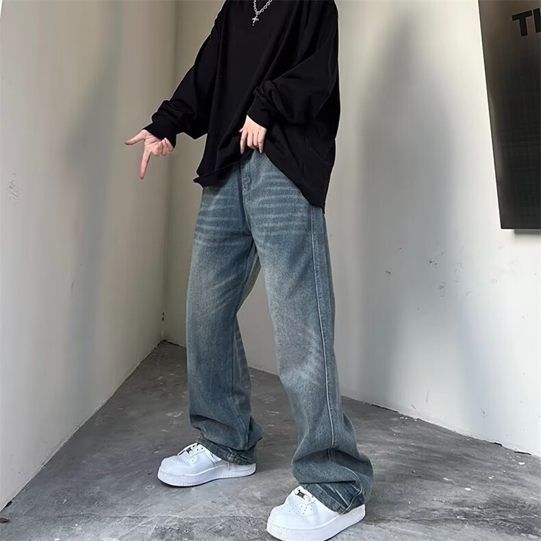 牛仔裤男秋季新款复古工装裤N5093P45,男装牛仔裤,星座1116-2