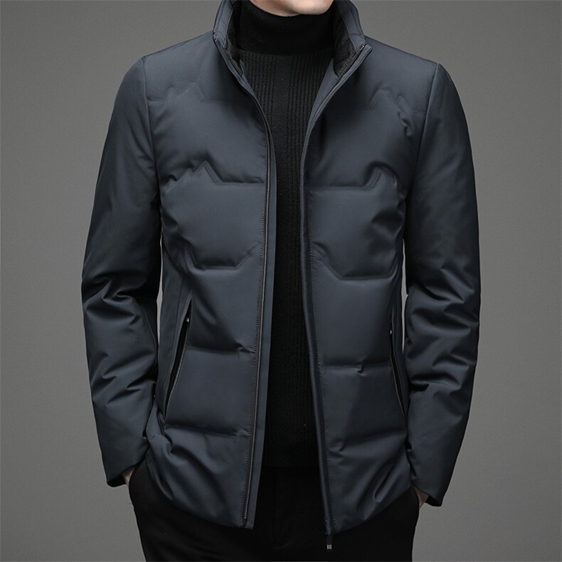 新款男士冬季羽绒服休闲商务保暖白鸭绒中老年外套MNSA6860Y-P235,男装羽绒服,电商B212（原钱塘6029）