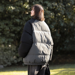现货 抖音得物可供视频 三防加厚羽绒拼接棉衣外套面包棉服 86630图片